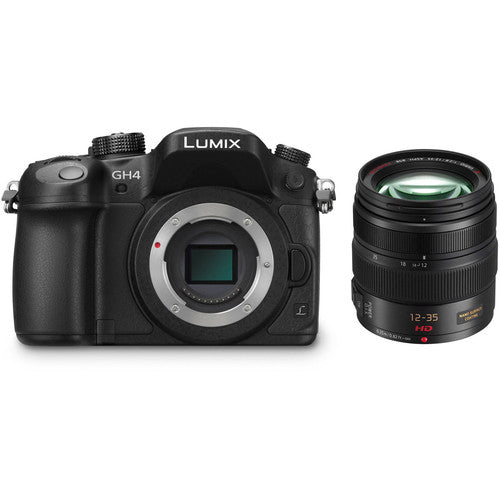 USED | Panasonic LUMIX DMC-GH4 with 12-35mm Lens Kit Mirrorless Camera with 4K Cinematic Video