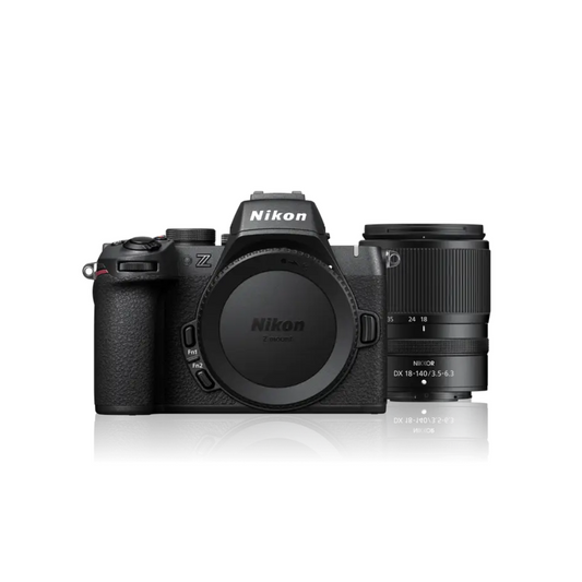 Nikon Z50 II Mirrorless Camera with 18-140mm f/3.5-6.3 Lens – Front View