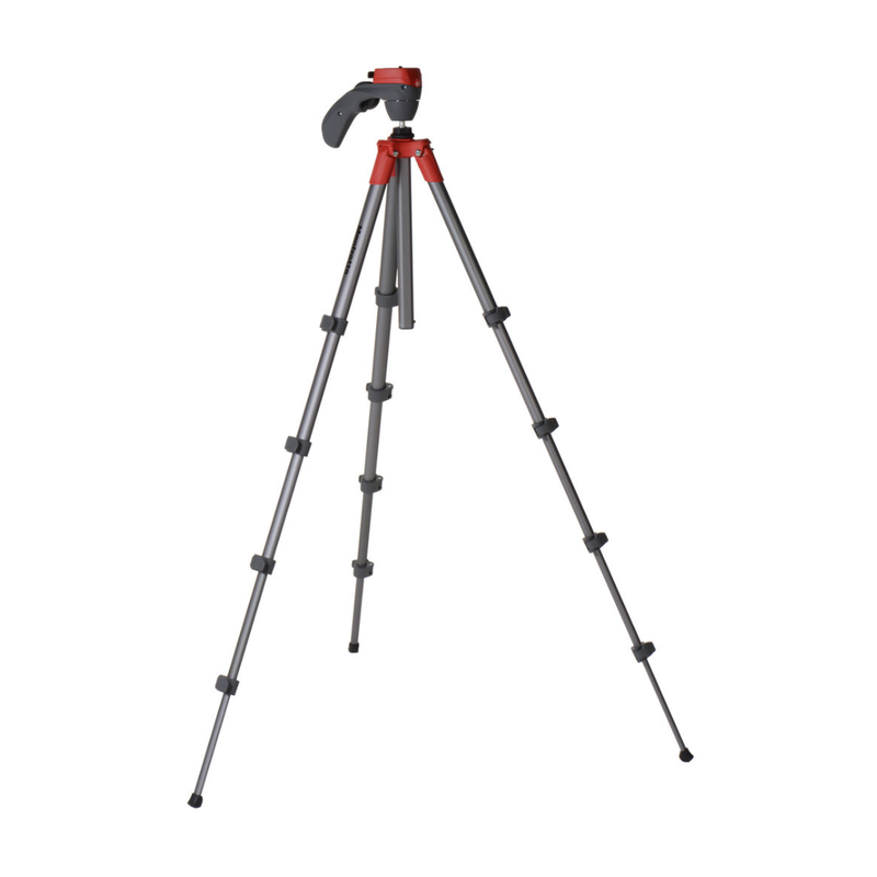 Manfrotto Compact Action Aluminum Tripod (Red)
