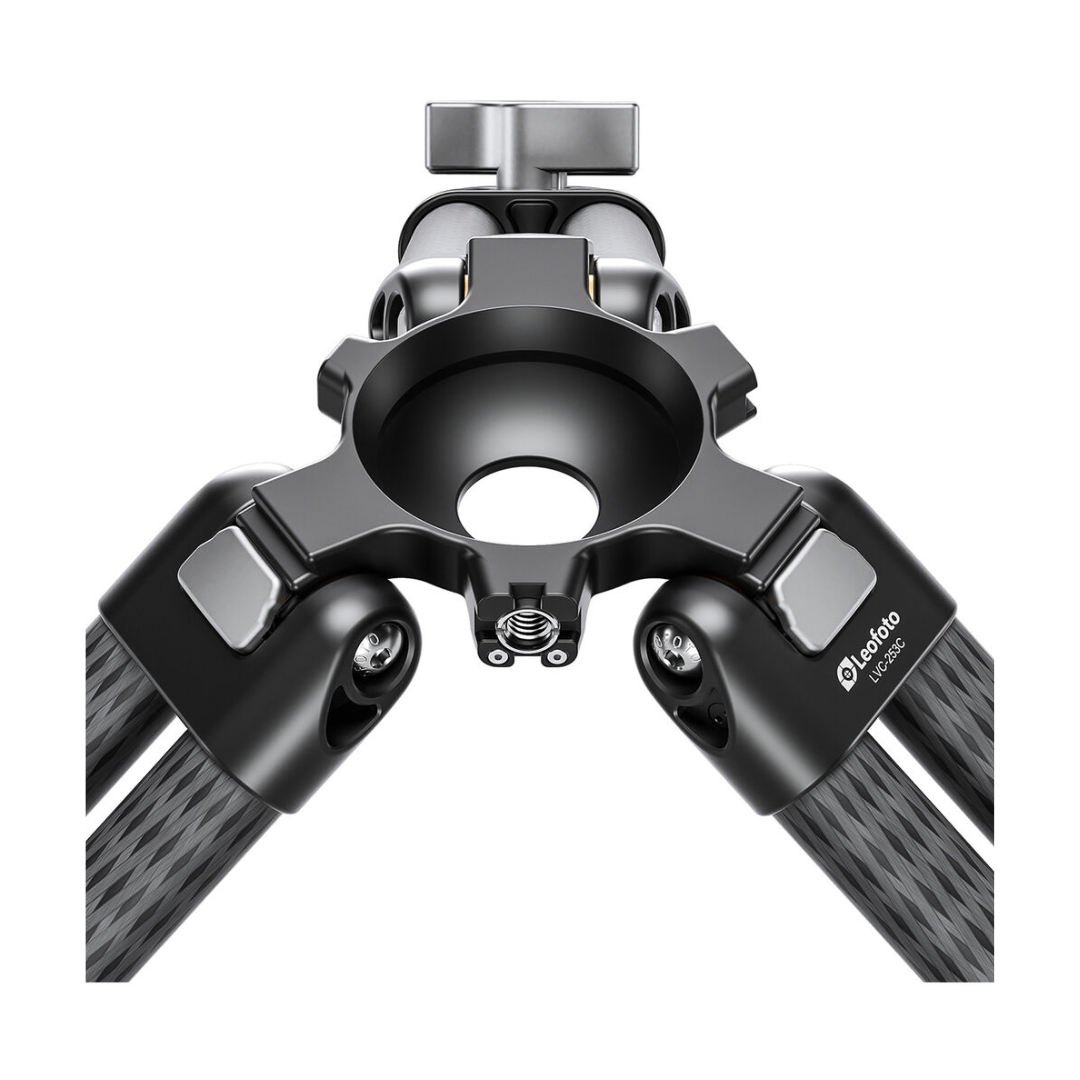 Leofoto LVC-253C Carbon Fiber Twin Leg Tripod with BV-15 Video Head System