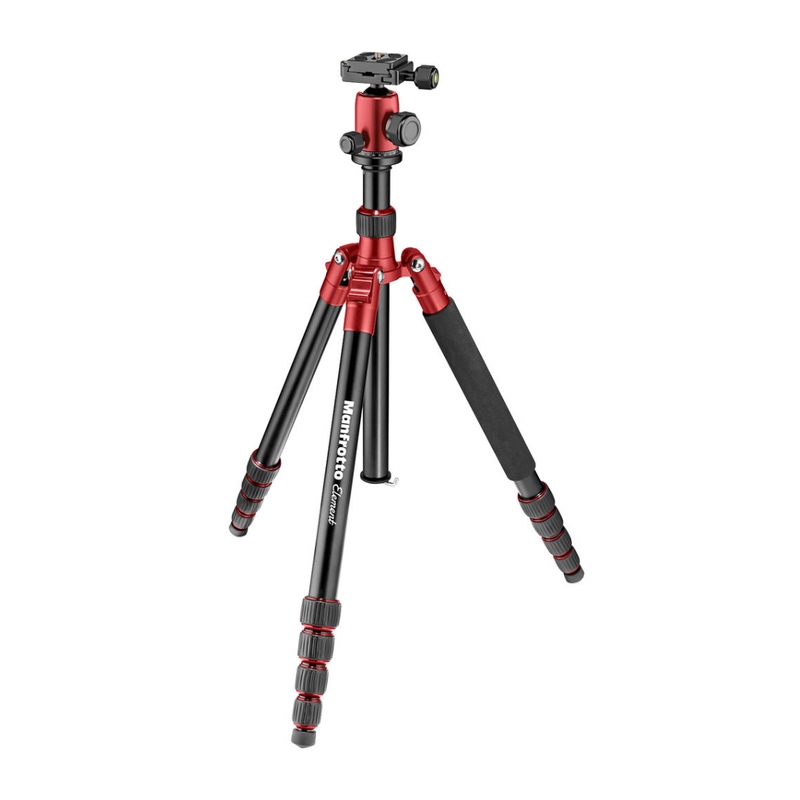 Manfrotto Element Big Aluminum Traveler Tripod (Red)