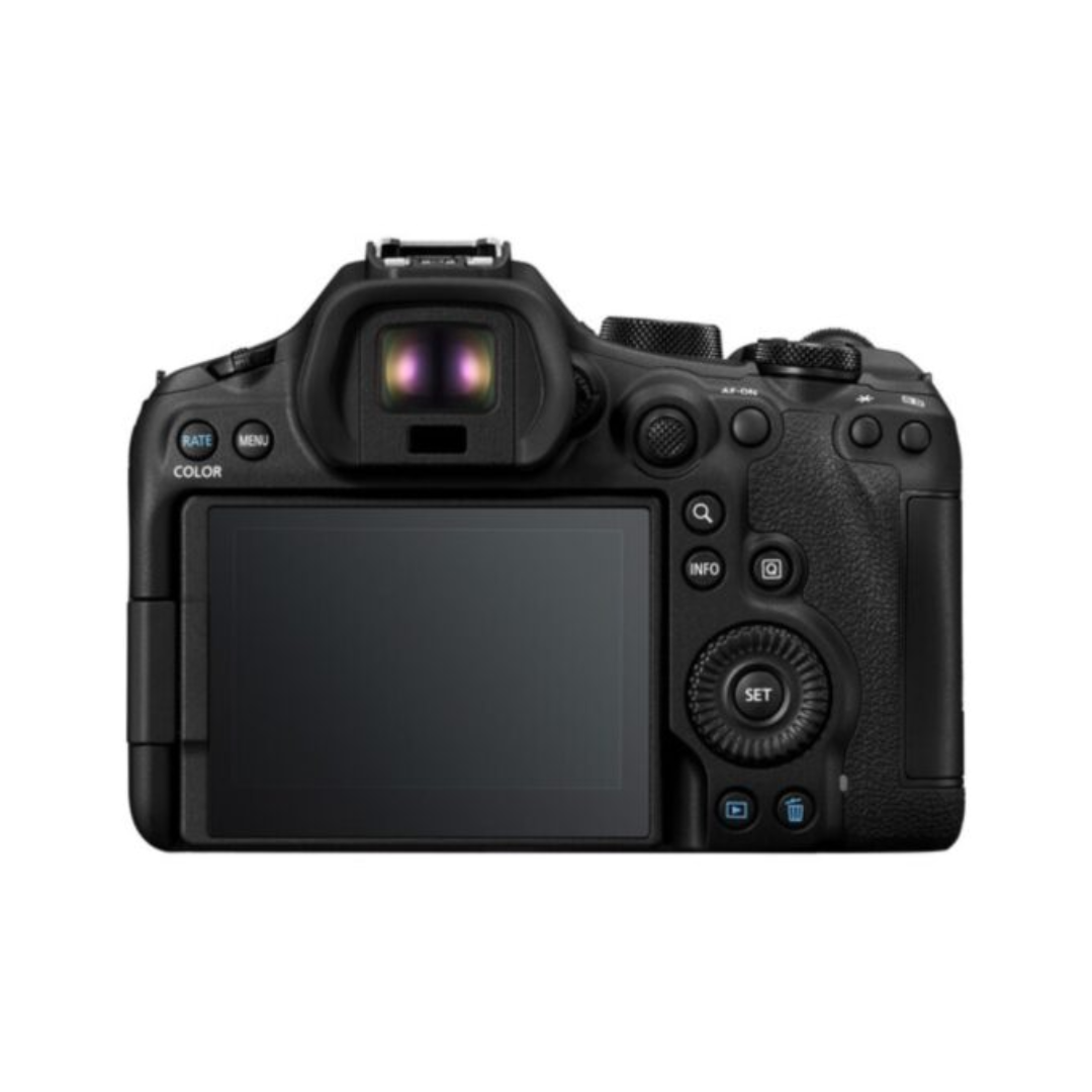 Canon EOS R6 Mark III mirrorless camera with RF 24-105mm STM lens and LP-E6P battery kit
