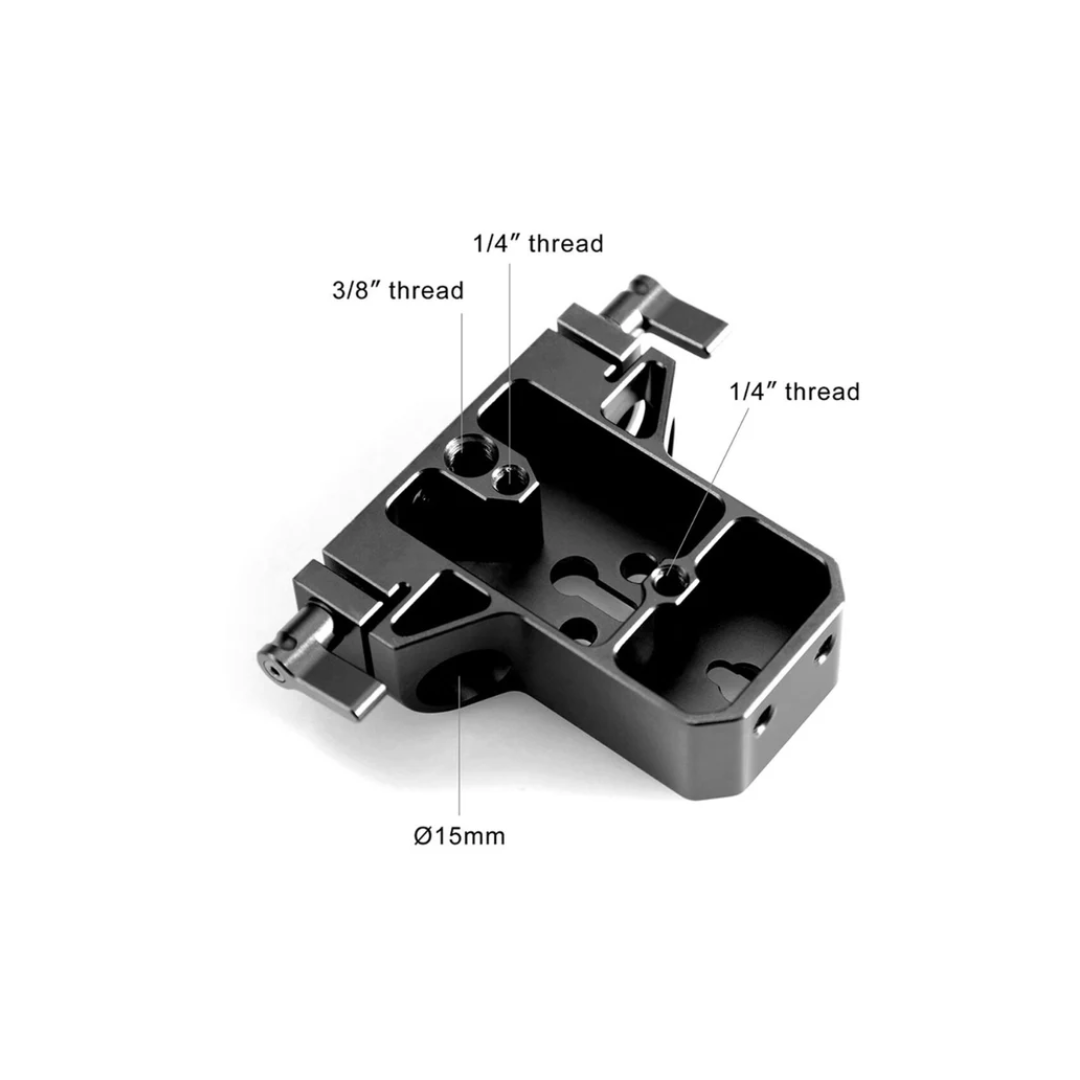 SmallRig HDMI and USB Type-C cable clamp mounted on camera cage for secure cable protection and stable connectivity