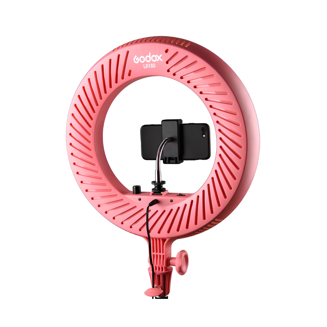 Godox LR180 Pink LED Ring Light