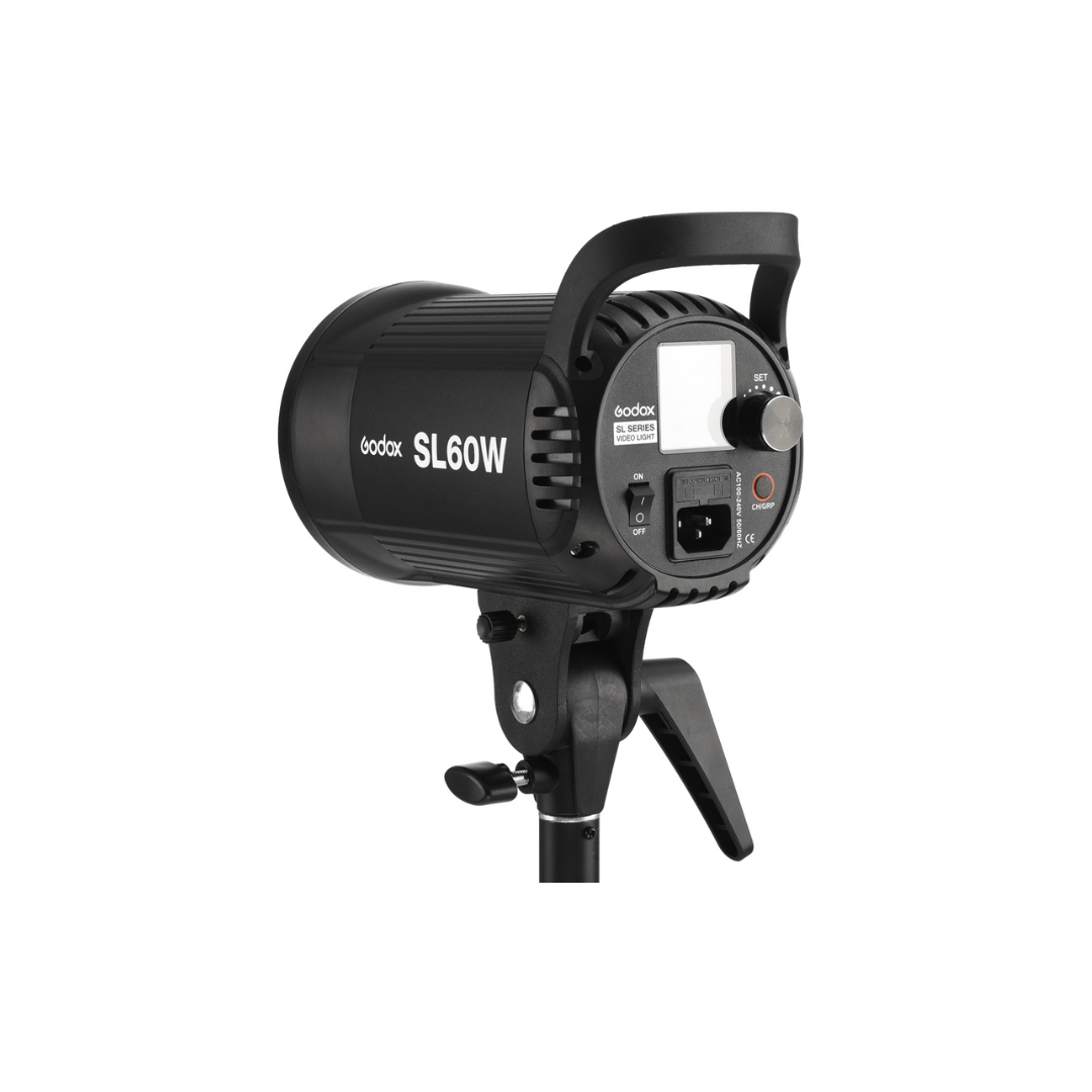 Unboxed Godox SL60W continuous LED photography and video light for studio lighting setup at Camera Club