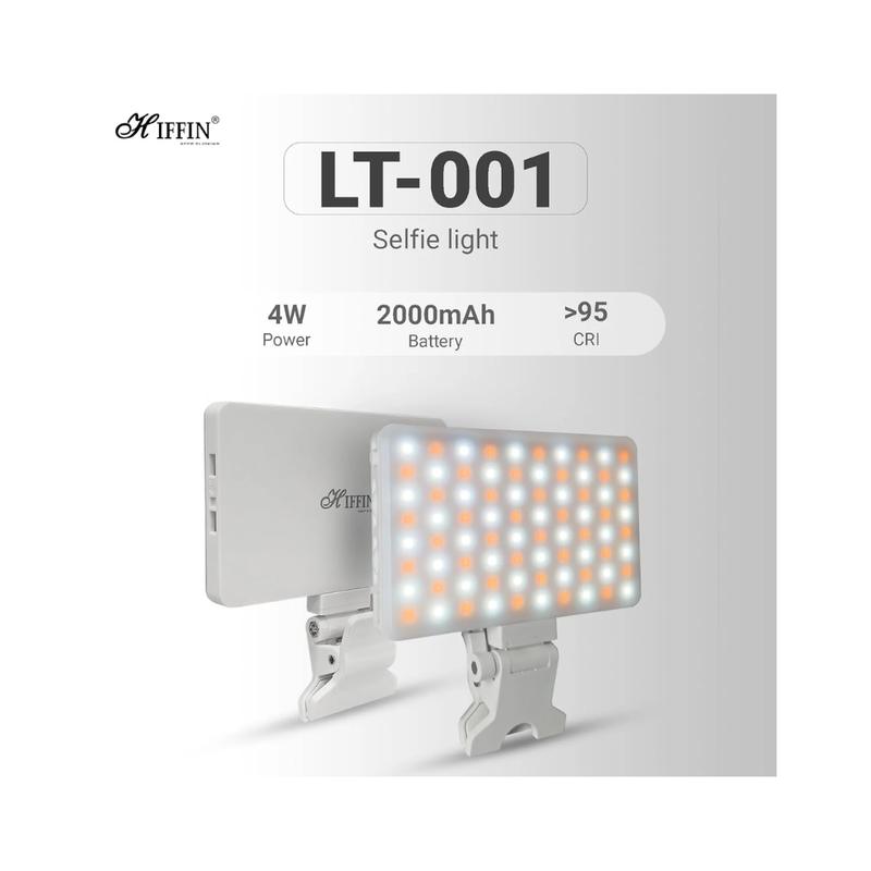 HIFFIN (LT-001) 80 LED Selfie Light High Power Rechargeable Video Light