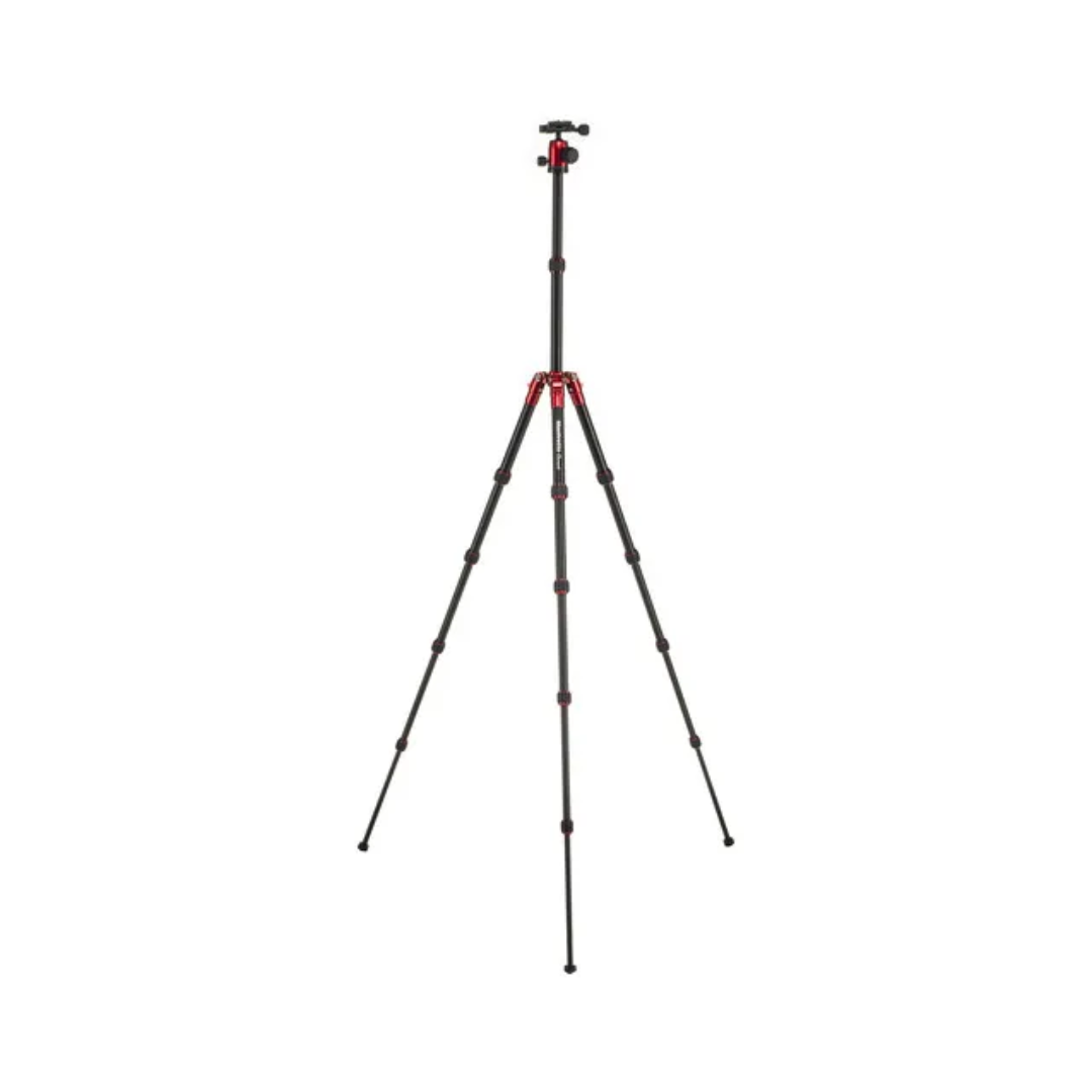 Manfrotto Element Traveller Small Tripod Kit Red lightweight compact travel tripod for cameras