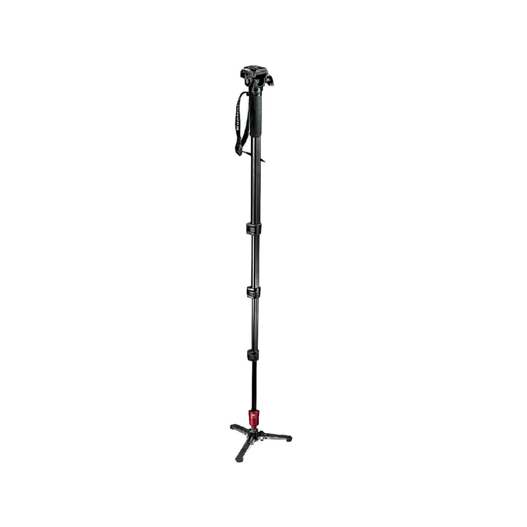 Manfrotto fluid video monopod with head for smooth video shooting and stability
