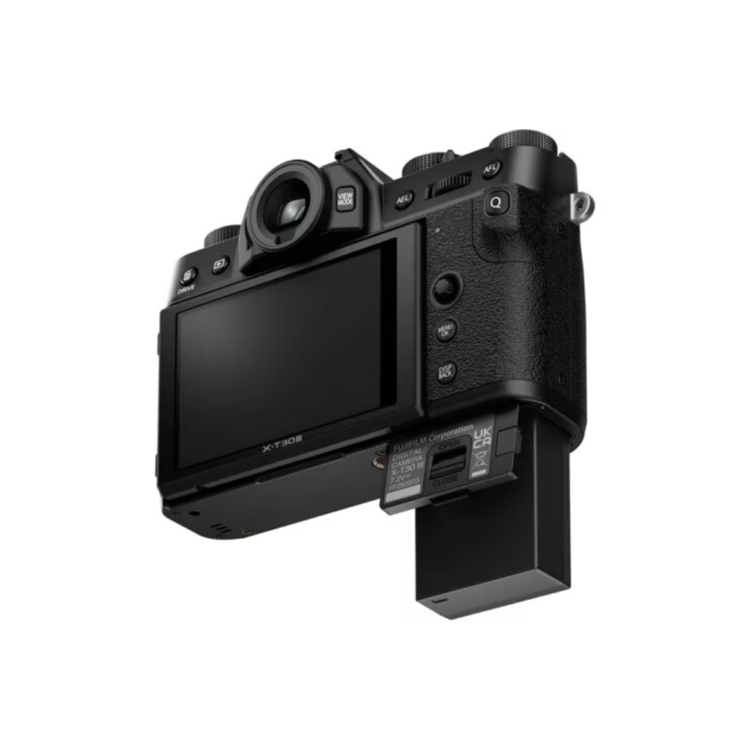 Fujifilm X-T30 III Mirrorless Camera Body featuring a compact lightweight design, advanced image quality, fast autofocus, and professional photography performance.
