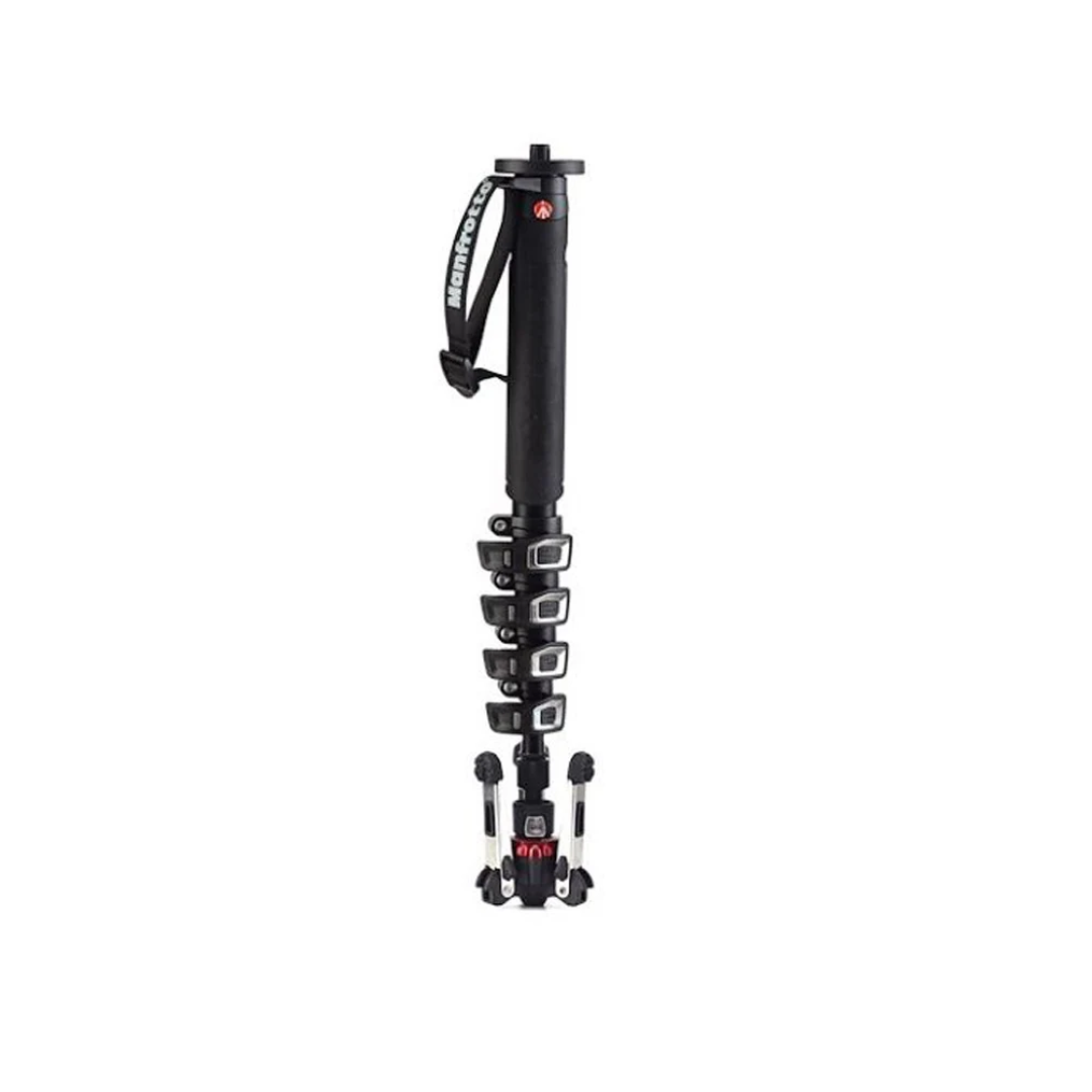 Unboxed Manfrotto XPRO Aluminum Monopod 5 Section MVMXPROA5 for professional photography and videography support