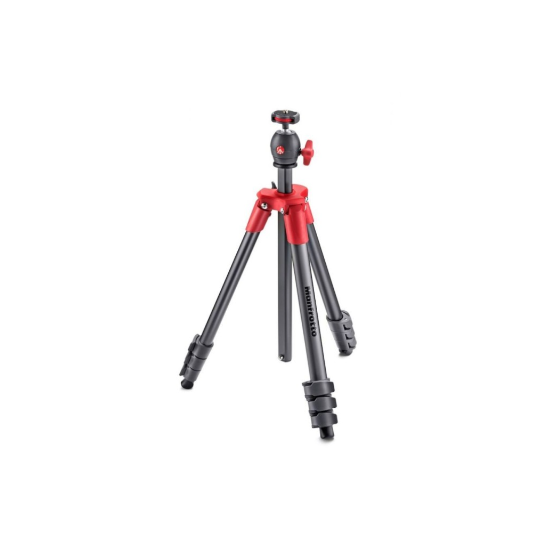 UNBOXED | Manfrotto MKCOMPACTLT-RD Compact Light Tripod Red