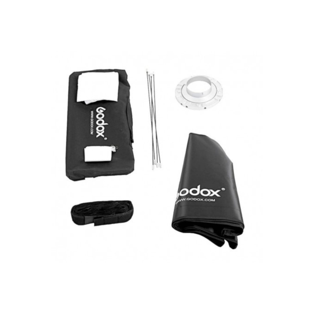 Unboxed Godox SB-FW6090 rectangular softbox with grid and Bowens mount for studio flash lighting setup at Camera Club