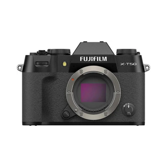 Fujifilm X-T50 mirrorless camera body with advanced features for photography