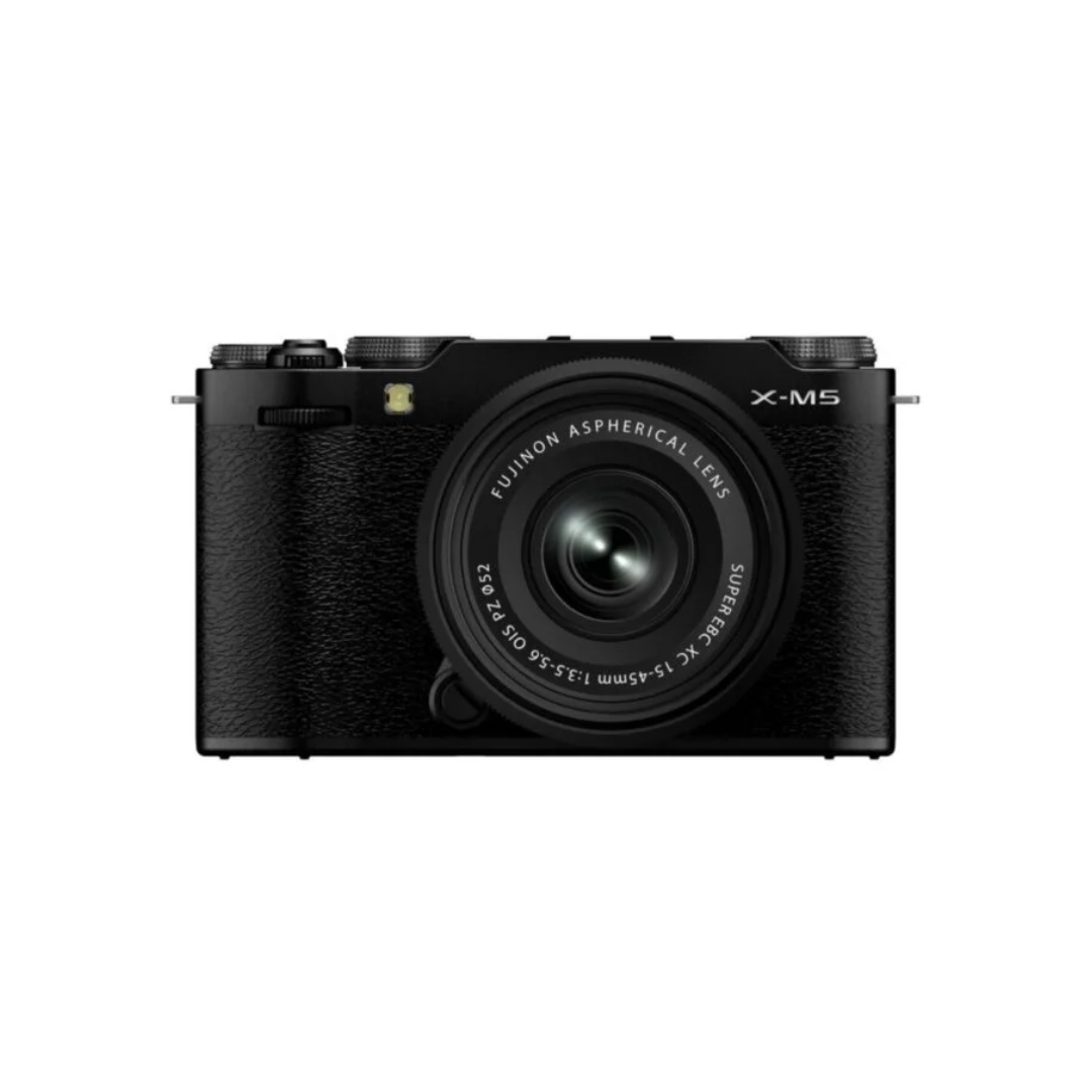 Used Fujifilm X-M5 mirrorless camera with 15-45mm and 50-230mm zoom lens kit