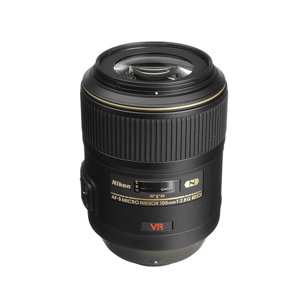 USED I NIKON AF-S VR Micro-Nikkor 105 mm f/2.8G IF-ED Macro Prime Lens (Black)