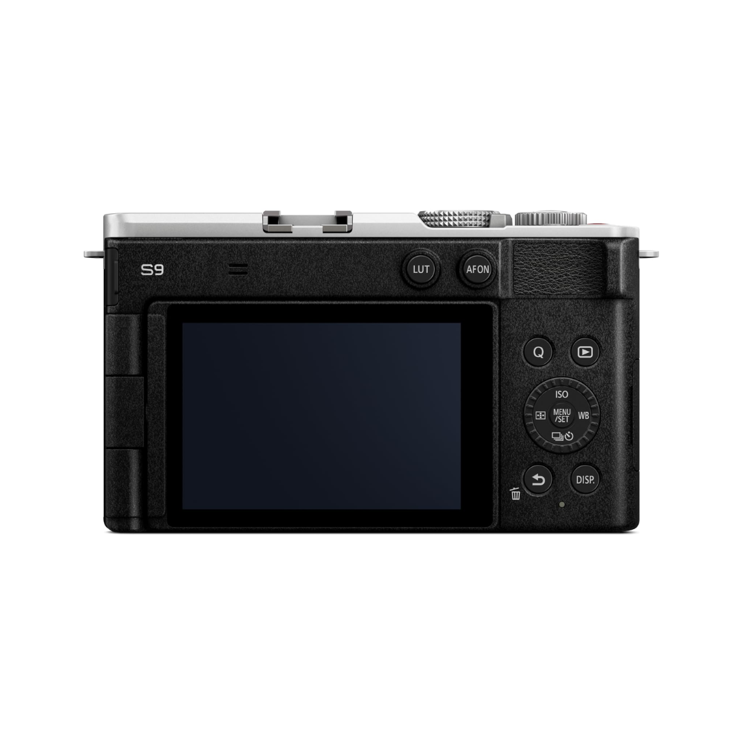 Panasonic Lumix S9 full-frame mirrorless camera with 20–60mm lens for photography and video