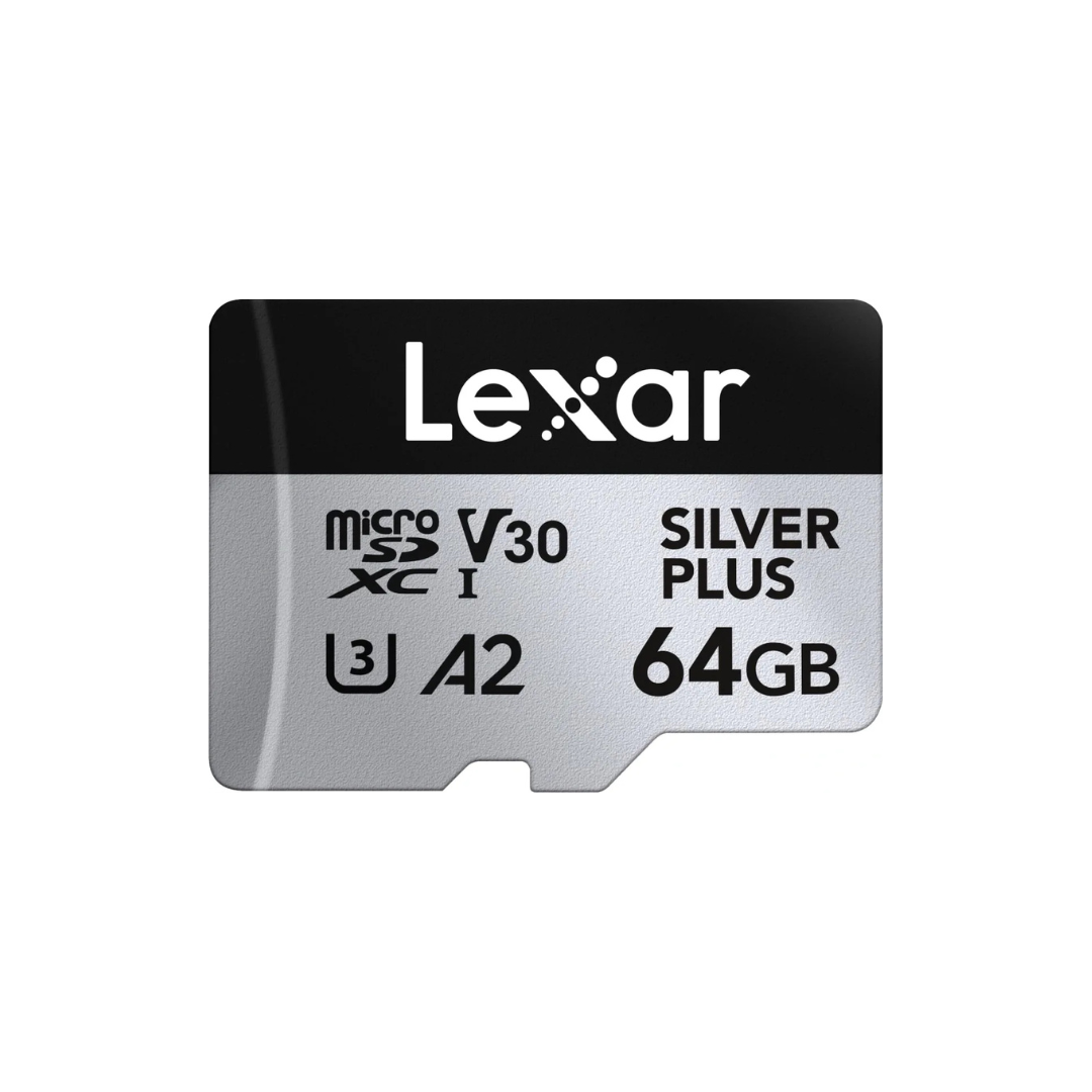 LEXAR 64GB SILVER PLUS MICROSDXC V