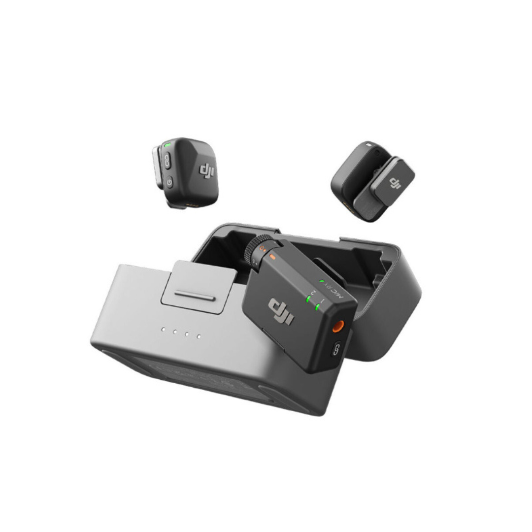 DJI Mic Mini Wireless Microphone (2TX x 1RX) for Clear Audio