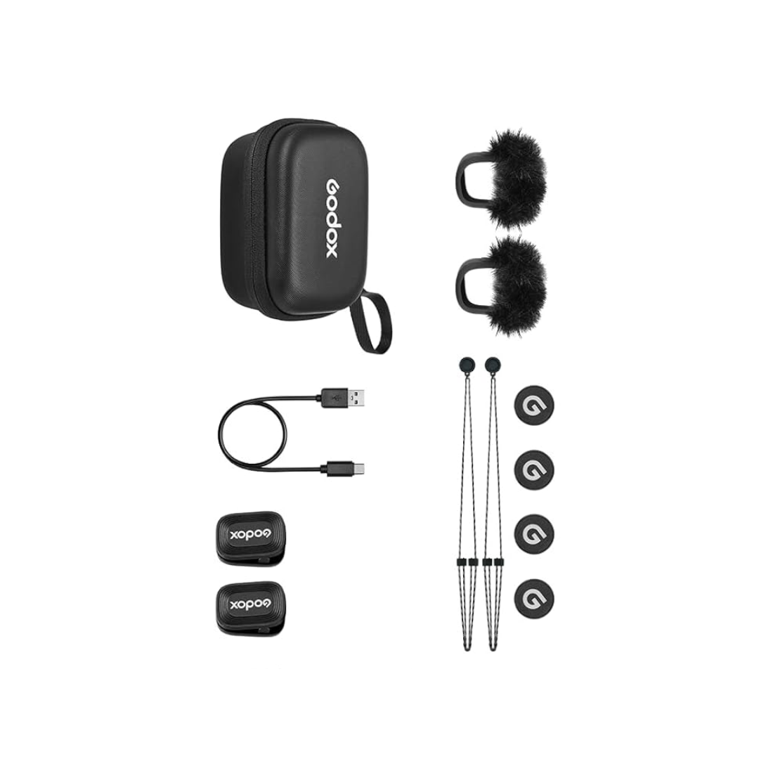 Godox Cube-SC Kit 2 wireless microphone system with dual transmitters and receiver