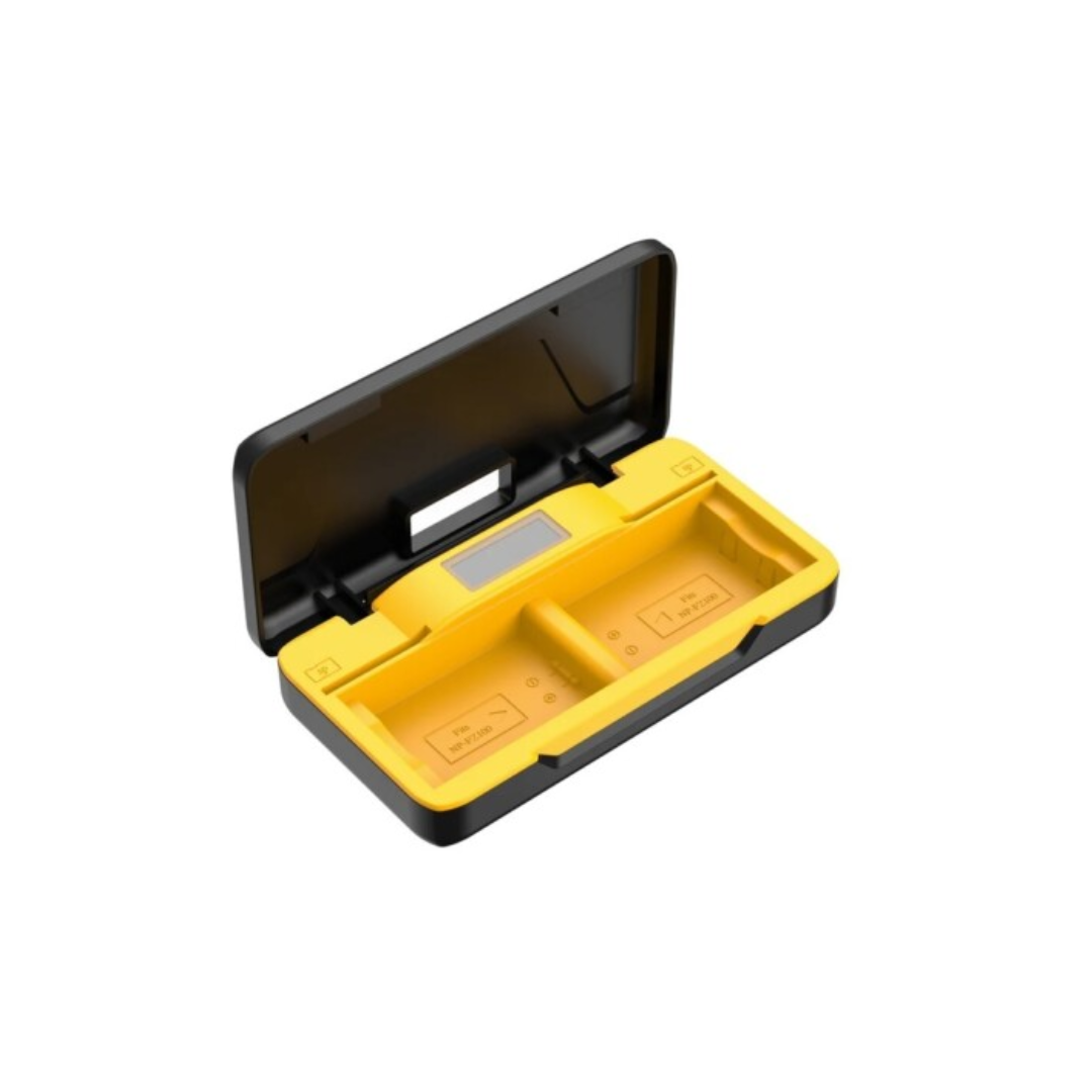 Digitek USB Battery Charger with USB Cable on White Background