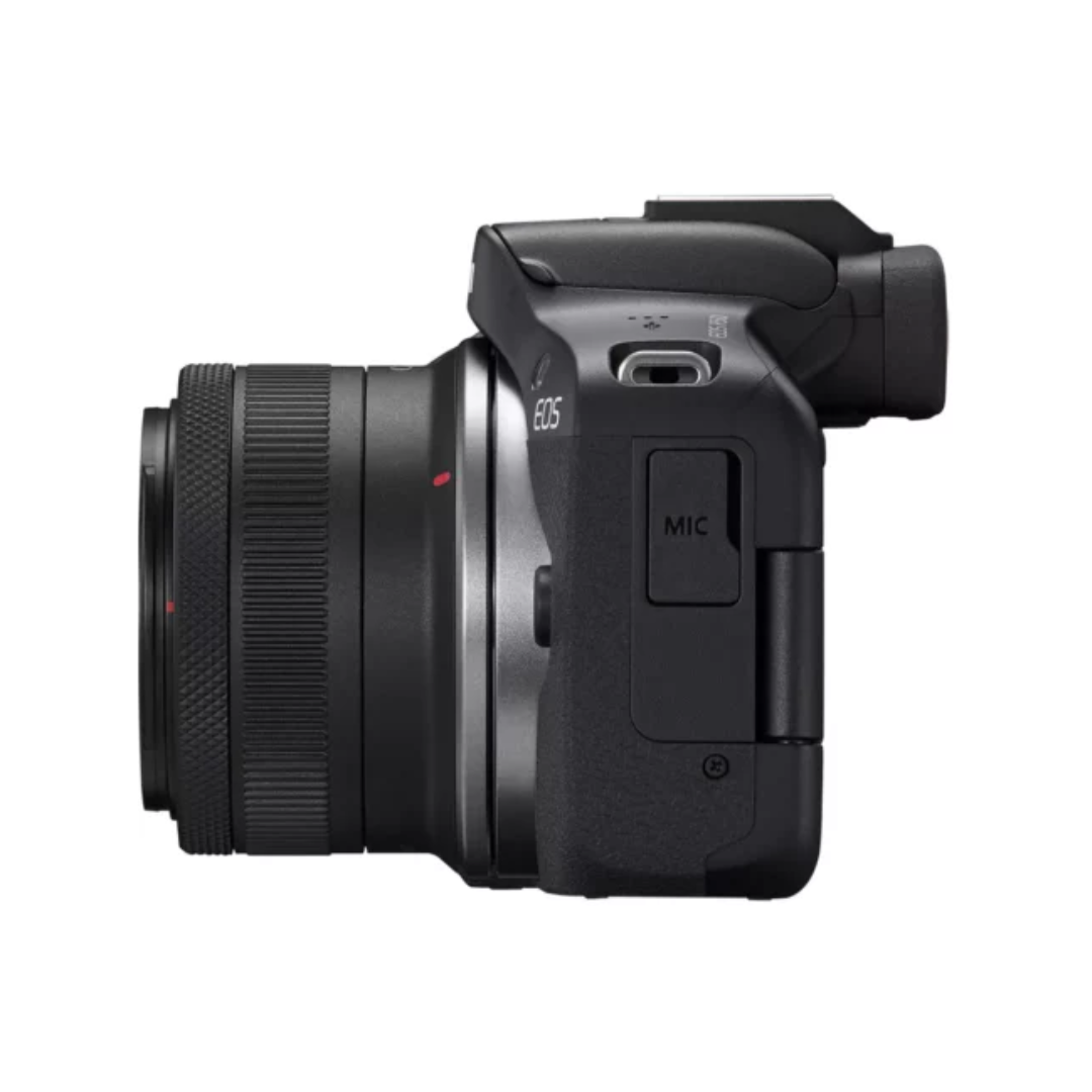 Canon EOS R50 mirrorless camera with RF-S 18-45mm and 55-210mm IS STM dual lens kit