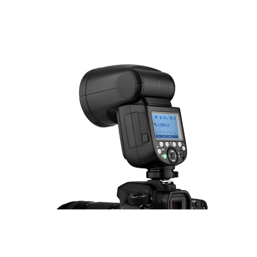 Unboxed Godox V1-N round head TTL flash kit for Nikon cameras with accessories at Camera Club