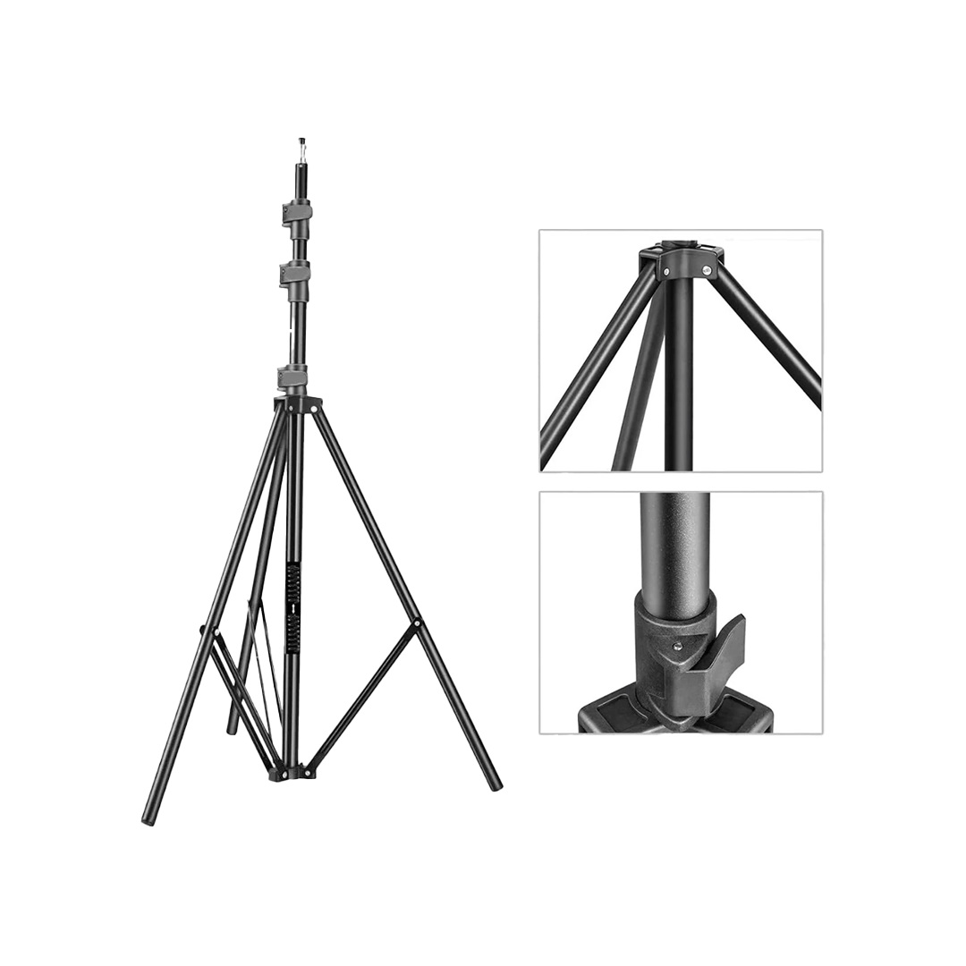 HIFFIN 9ft heavy-duty light stand for studio lighting and photography setup