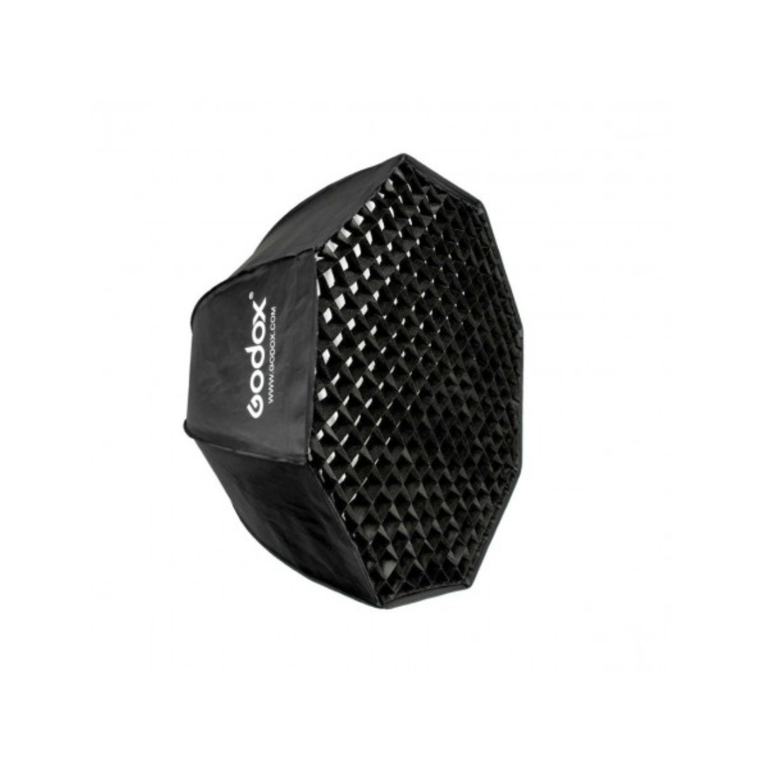Unboxed Godox SB-UEE80 flash softbox accessory for studio lighting setup available at Camera Club