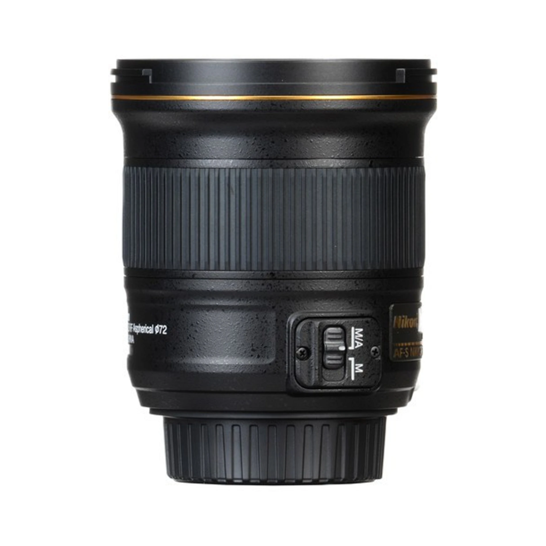 Used Nikon AF-S NIKKOR 24mm f/1.8G ED FX wide-angle prime lens for DSLR cameras