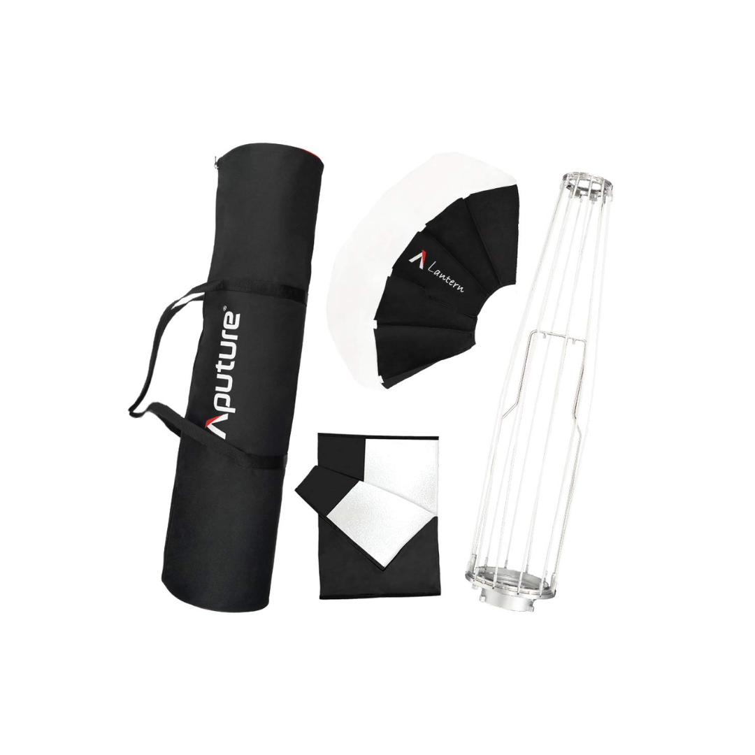 Rent the Aputure Lantern Softbox 26-Inch in Bengaluru from Camera Club. Ideal for 360° soft lighting, filmmaking, interviews, live streaming, and studio photography.