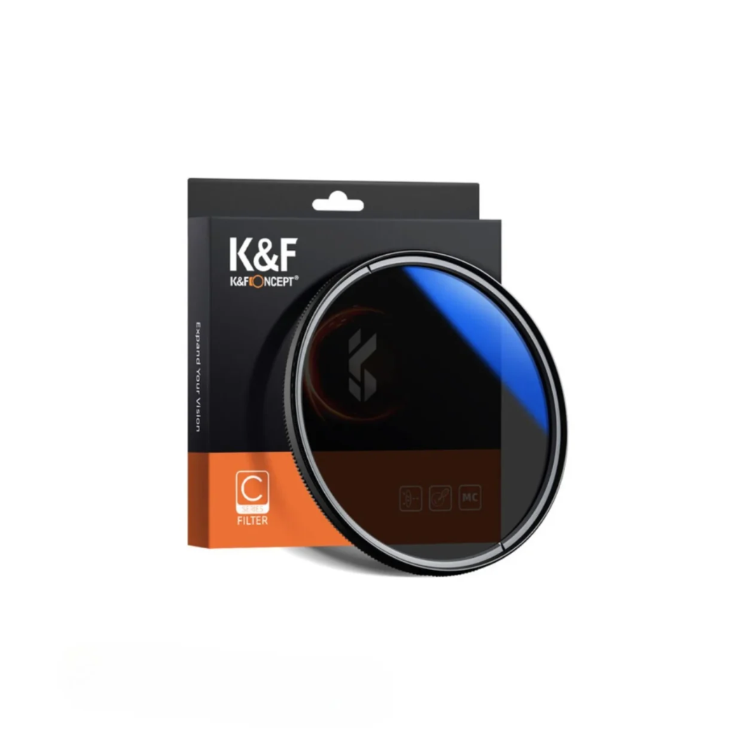 Rent the K&F Concept 82mm CPL Classic Series Filter in Bengaluru from Camera Club. Reduce reflections, enhance colors, and improve landscape photography.