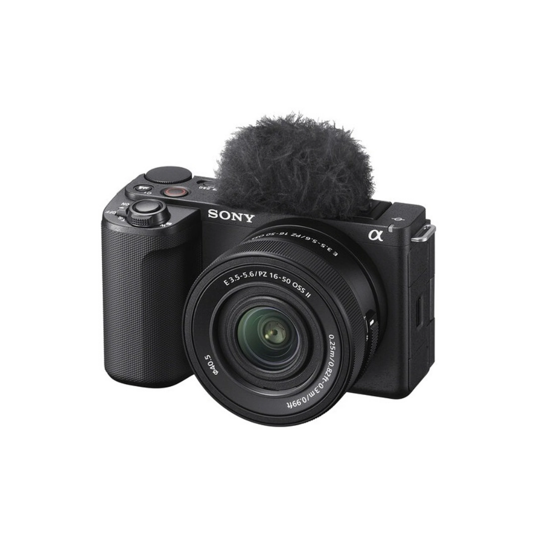 Unboxed Sony Alpha ZV-E10 II 26MP mirrorless vlog camera with 16-50mm power zoom lens for content creators.
