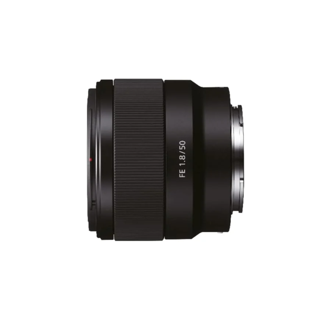 Unboxed Sony FE 50mm F1.8 full-frame prime lens for Sony E-mount cameras, model SEL50F18F.