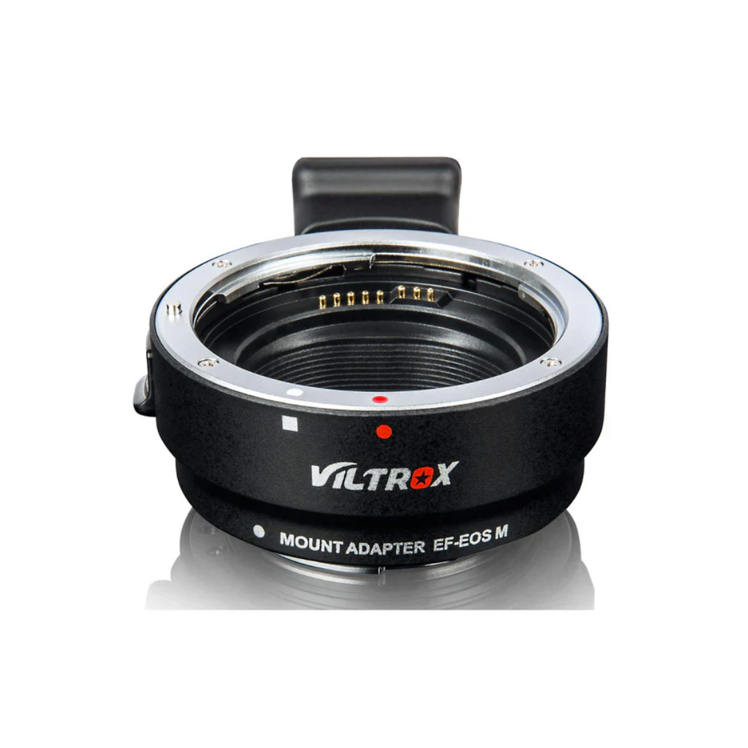 VILTROX EF-EOS M mount adapter for Canon EF and EF-S lenses on EOS M camera bodies available at Camera Club