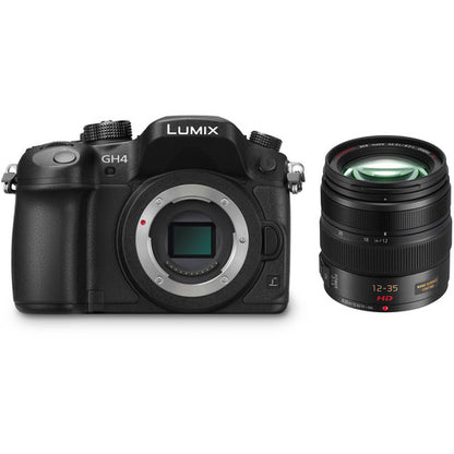 USED | Panasonic LUMIX DMC-GH4 with 12-35mm Lens Kit Mirrorless Camera with 4K Cinematic Video
