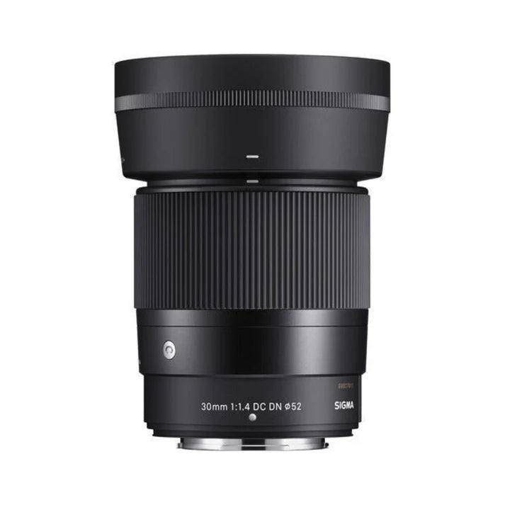 Used Sigma 30mm f/1.4 DC DN Contemporary lens mounted on Fujifilm X camera