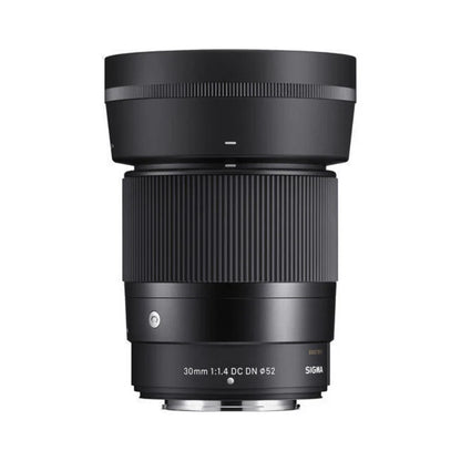 Used Sigma 30mm f/1.4 DC DN Contemporary lens mounted on Fujifilm X camera