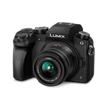 USED | Panasonic LUMIX G7 16.00 MP 4K Mirrorless Interchangeable Lens Camera Kit with 14-42 mm Lens (Black) with 3x Optical Zoom