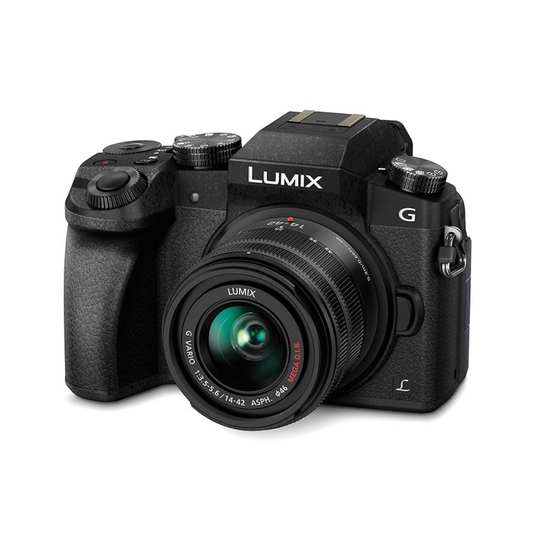 USED | Panasonic LUMIX G7 16.00 MP 4K Mirrorless Interchangeable Lens Camera Kit with 14-42 mm Lens (Black) with 3x Optical Zoom