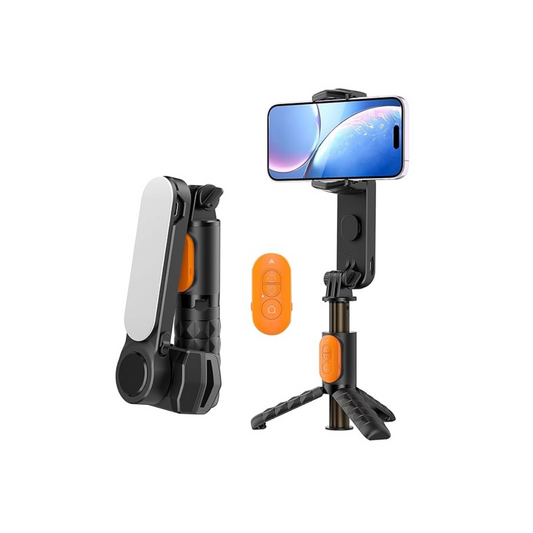 UNBOXED | Amazon Basics Mini Gimbal Anti-Shake 1-Axis STABILIZER Extendable Selfie Stick Tripod