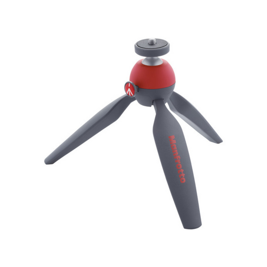 USED | Manfrotto PIXI Mini Tabletop Tripod 5.31 inches, Red (MTPIXI-RD)