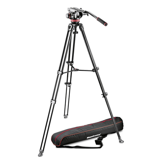 Manfrotto MVH502A Fluid Head and MVT502AM Tripod with Carrying Bag