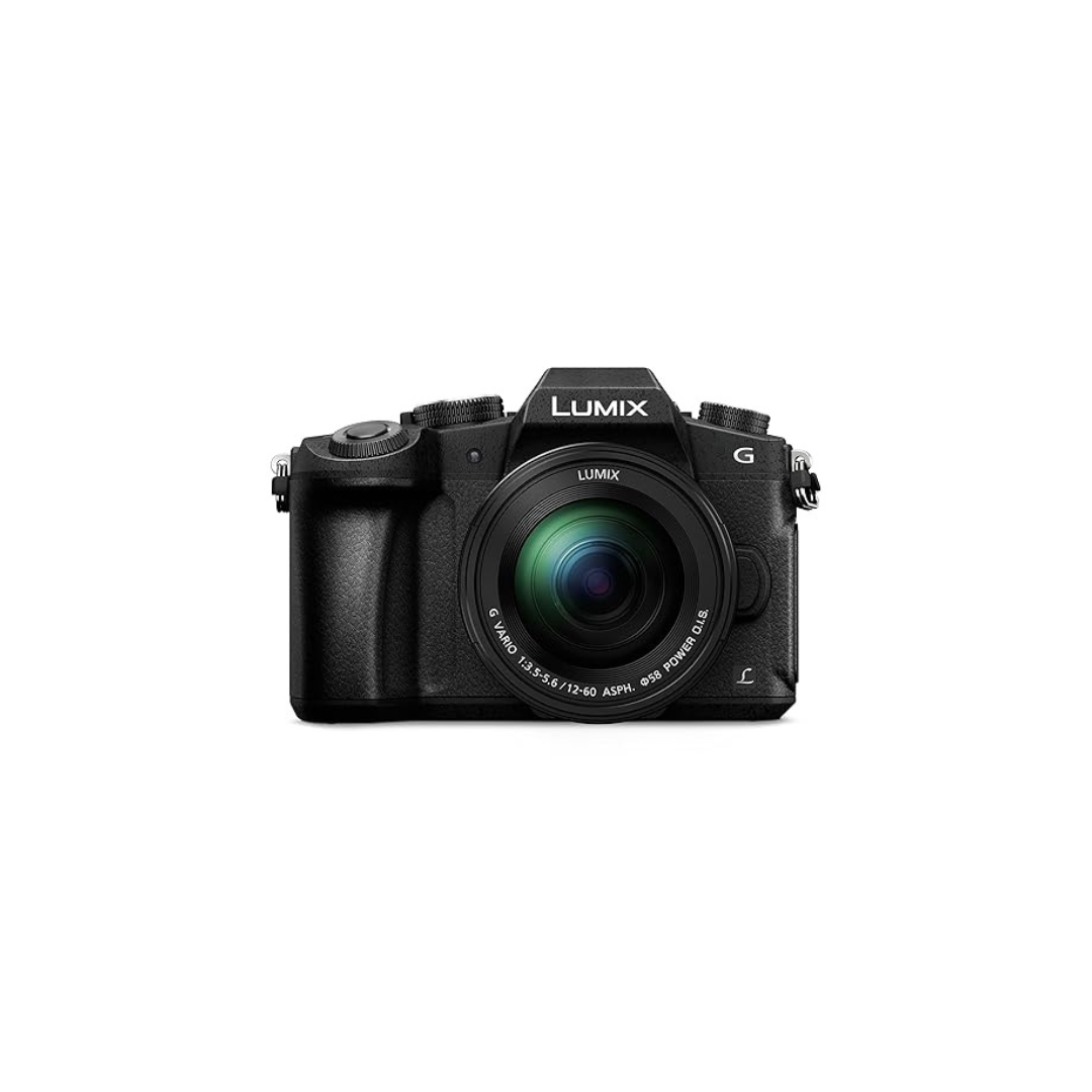 Panasonic DMC-G85M mirrorless camera with 12-60mm lens front view