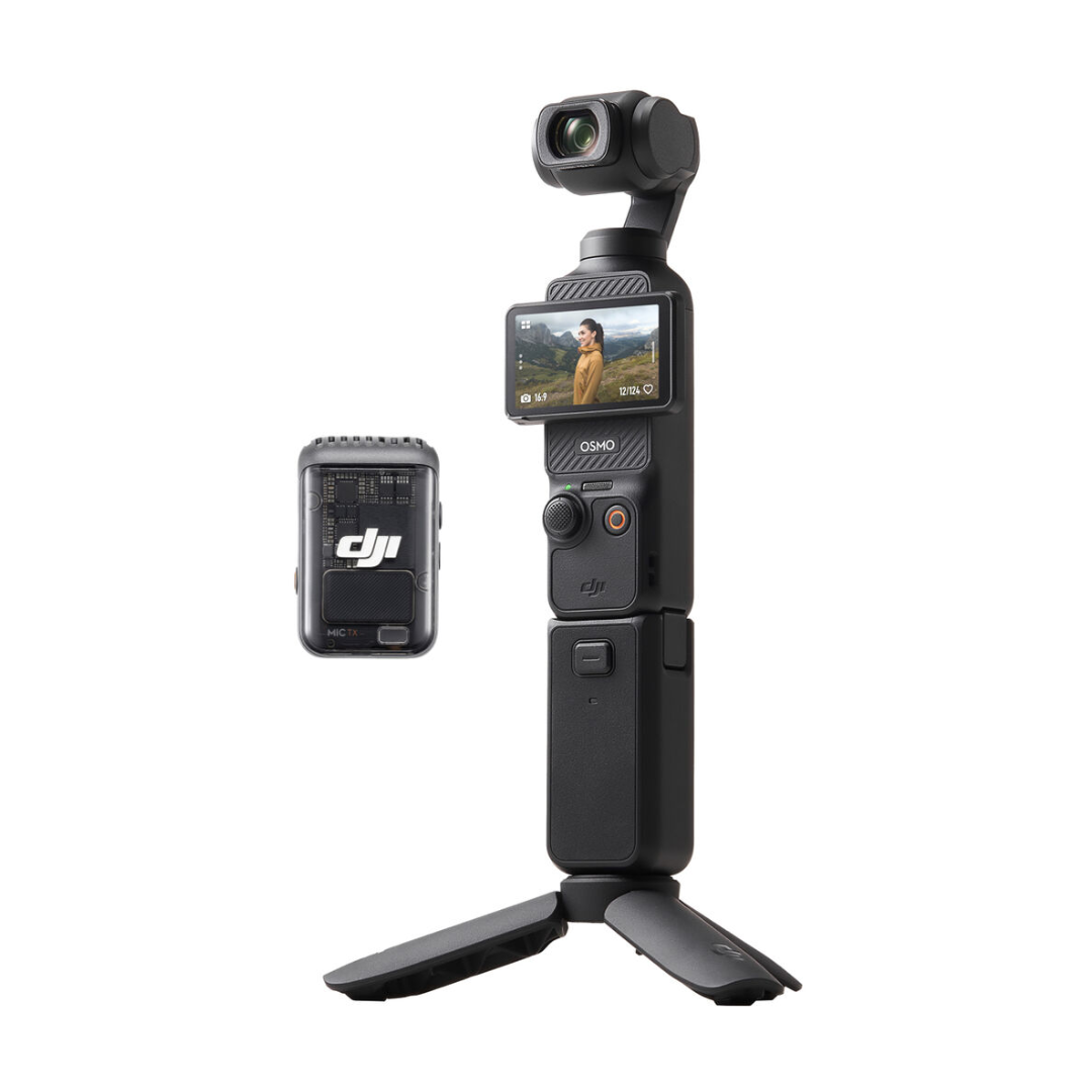 DJI Osmo Pocket 3 Creator Combo with accessories – compact 3-axis gimbal camera for content creators
