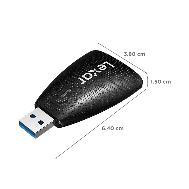 Lexar® Multi-Card 2-in-1 USB 3.1 Reader, support SD™ and microSD™ UHS-II cards