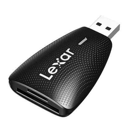 Lexar® Multi-Card 2-in-1 USB 3.1 Reader, support SD™ and microSD™ UHS-II cards