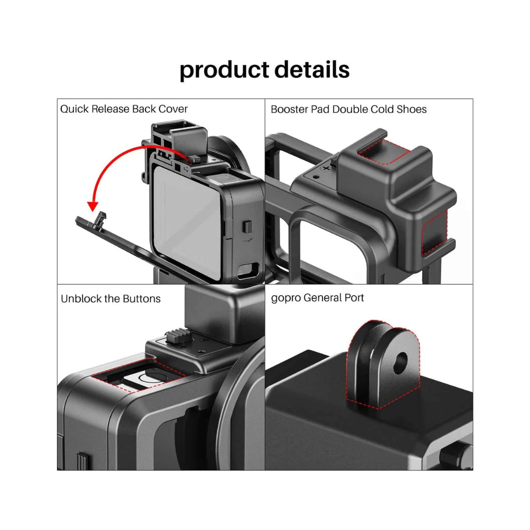 Ulanzi G9-4 Go Pro 9, 10, 11 Plastic Camera Cage