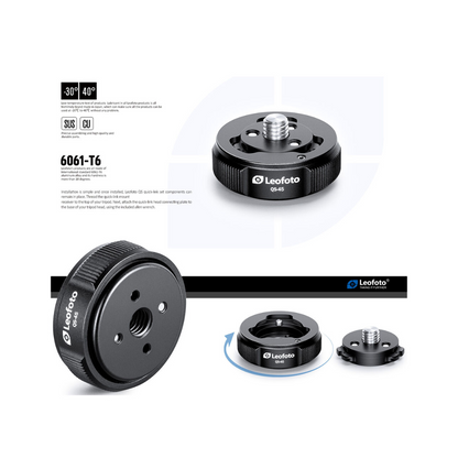 Leofoto QS-45 Quick-Link Tripod Head Quick Release Set