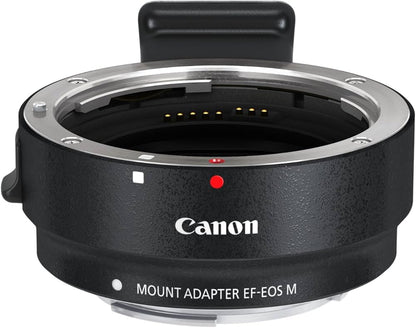 USED | Canon M50 Mark II 15-45mm f3.5-6.3 is STM Lens & EF-M Adaptor + EF 50mm f/1.8 STM Lens Combo