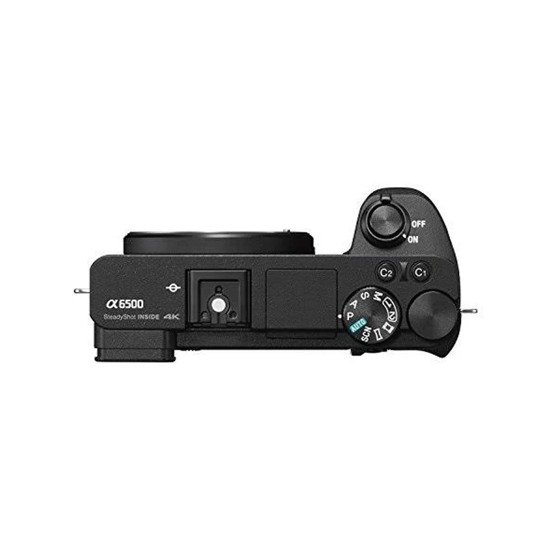 Used Sony Alpha ILCE-6500 mirrorless camera with E PZ 16-50mm f/3.5-5.6 OSS lens available at Camera Club
